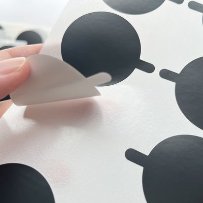 पनरोक कस्टम छेड़छाड़ सील स्टिकर चिपकने वाला मुद्रण सर्कल निजी विनाइल लेबल