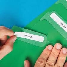 Dymo 99017 संगत फ़ाइल फ़ोल्डर लेबल मनीला फ़ोल्डर लेबल
