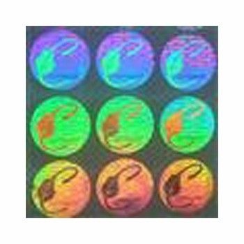 ISO9001 2008 CMYK रंग सिल्वर होलोग्राम स्टिकर, कस्टम सुरक्षा होलोग्राम स्टिकर